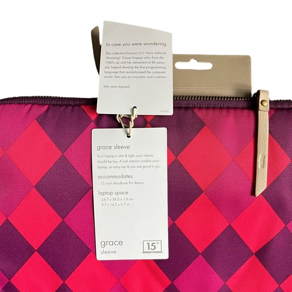 STM Grace, Women's Laptop Sleeve for 15” MacBooks & Ultrabooks - Purple Diamond - Picture 4 of 14